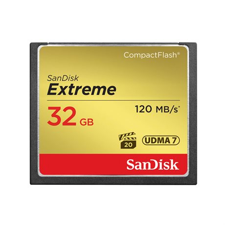 SanDisk Minneskort CF Extreme 32GB 120MB/s UDMA7
