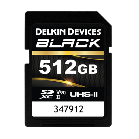 Delkin SD BLACK Rugged UHS-II (V90) R300/W250 512GB (new)