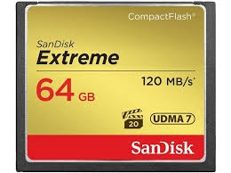 Sandisk Extreme CF Minneskort 64GB 120MB/s