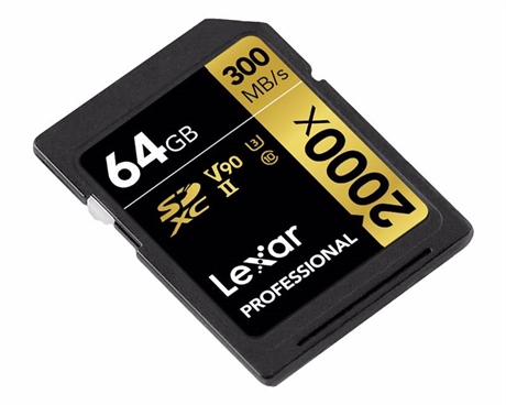 Lexar PRO 2000x SDXC 64GB med USB kortläsare
