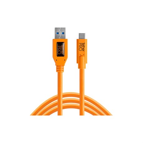 TetherPro USB 3.0 kabel 4.6m / USB till USB-C Orange