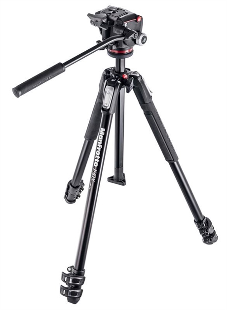 Manfrotto MK190X3-2W Stativkit Video 2-vägs Aluminium