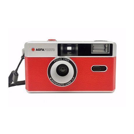 Agfa analog kamera 35 mm röd