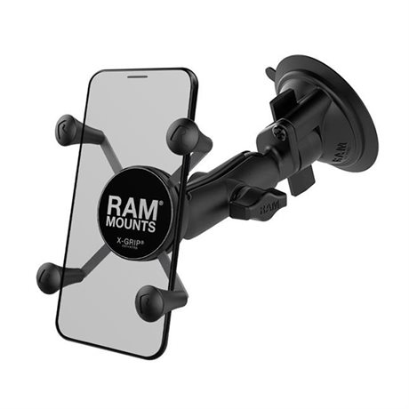 RAM RAM-B-166-UN7U X-Grip® mobilhållare med standardarm och RAM® Twist-Lock™ sugkopp (B-kula)