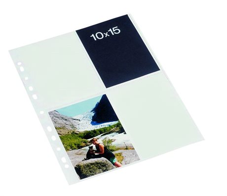 Bantex Fotofickor vit 10x15 cm stående 10-pack
