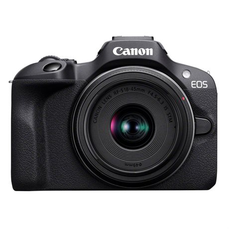 Canon EOS R100 Kamerahus + RF-S 18-45/4.5-6.3 IS STM + RF-S 55-210/5-7.1 IS STM