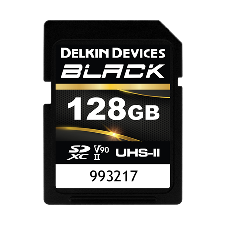 Delkin SD BLACK Rugged UHS-II (V90) R300/W250 128GB (new)