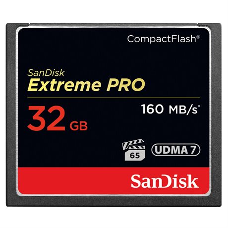 SanDisk Extreme PRO CompactFlash 32GB 160MB/s UDMA7