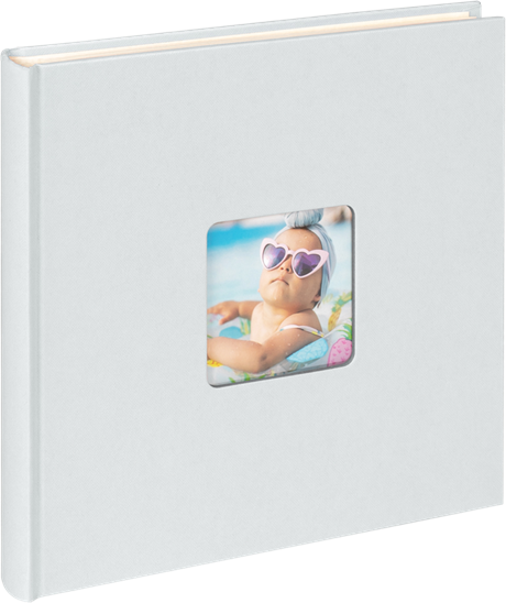 Fun Ljusblå Album 26x25 cm vita sidor