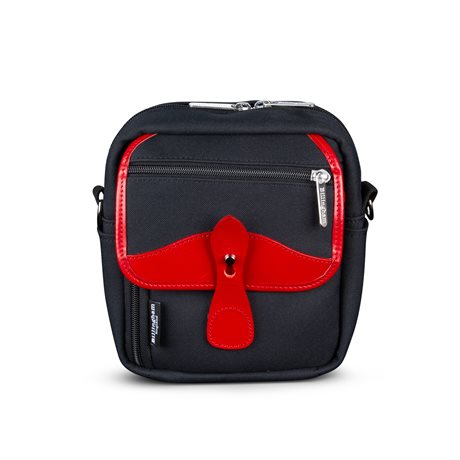 Billingham Pola Stowaway Black Fibernyte/Red
