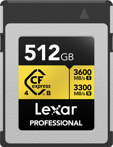 Lexar Gold CFexpress typ B 512GB R:3600 W:3300