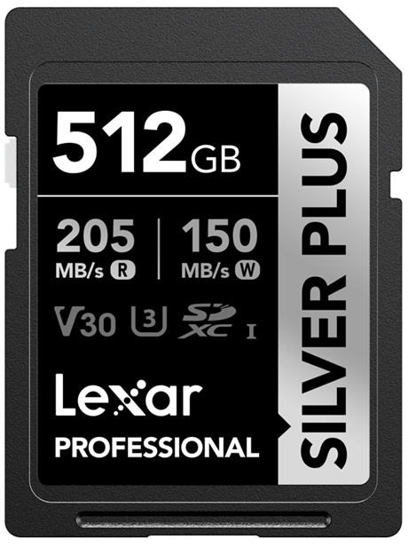 Lexar Pro Silver Plus 1066X SDXC UHS-I U3 (V30) R205/W100 512GB