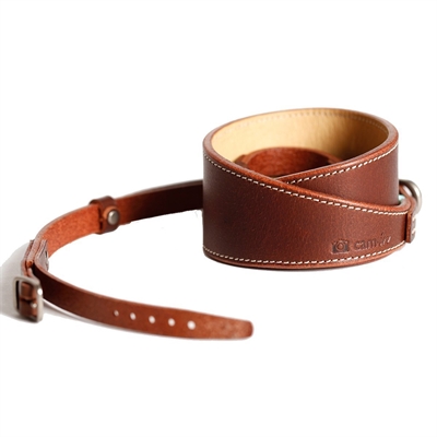 Cam-In Läderrem CAM3303 Mörkbrun Bred