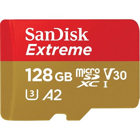 SanDisk MicroSDXC Extreme 128GB 190MB/s A2 C10 V30