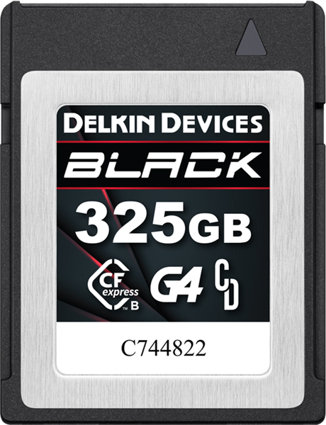 Delkin CFexpress Black R1800/W1450 (G4) 325GB