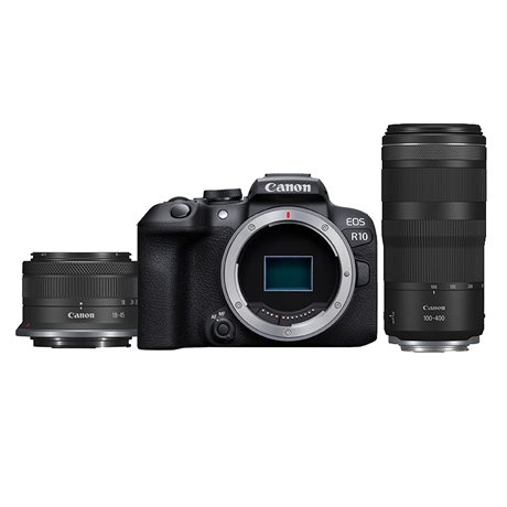 Canon EOS R10 + RF-S 18-45/4,5-6,3 IS STM + Canon RF 100-400/5,6-8 IS USM