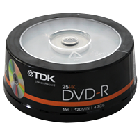 TDK DVD-R 4,7 Gb 16x 25-pack
