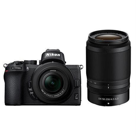 Nikon Z50 + NIKKOR Z DX 16-50mm f/3.5-6.3 VR  + NIKKOR Z DX 50–250mm f/4.5–6.3 VR Kit