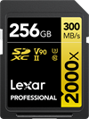 Lexar PRO 2000X SDXC UHS-II U3 (V90) R300/W260 256GB