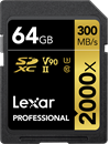 Lexar PRO 2000X SDXC UHS-II U3 (V90) R300/W260 64GB