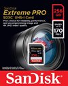 SANDISK SDXC Extreme Pro 256GB 170MB/s UHS-I V30 U3 C10