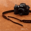 Cam-In Läderrem Classic mörkbrun bred CAM2405